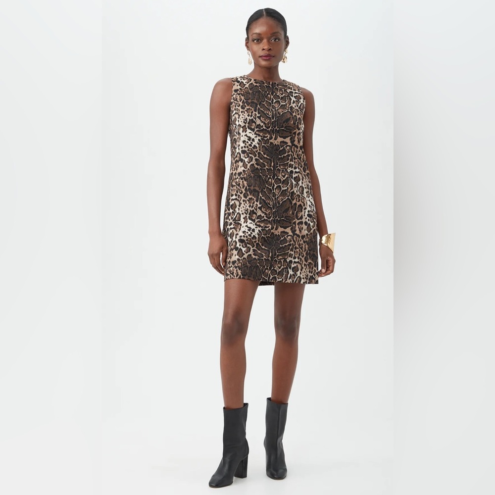 Leopard Print Sleeveless Dress